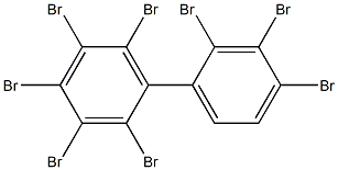 Octabromobiphenyl (technical) (FR250 BA, Dow Chemicals) Struktur