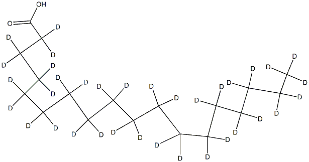 Octadecanoic acid-D35 Struktur