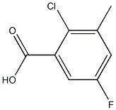 2-Chloro-5-fluoro-3-Methylbenzoic acid Struktur