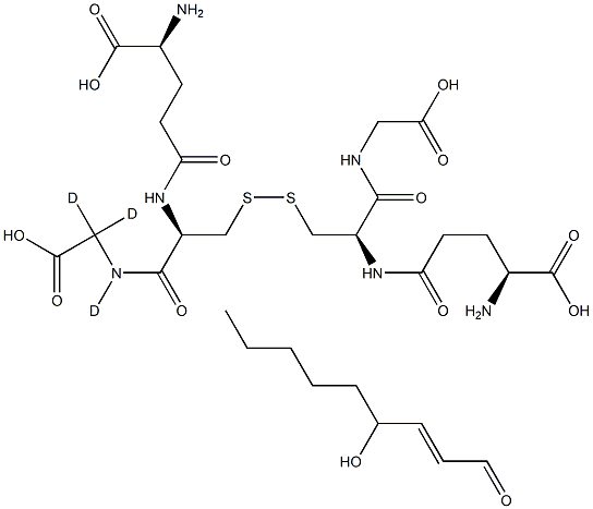 4-hydroxy Nonenal Glutathione-d3 Struktur