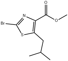 Methyl 2-broMo-5-isobutylthiazole-4-carboxylate Struktur