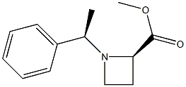 (R)-Methyl 1-((R)-1-phenylethyl)azetidine-2-carboxylate Struktur