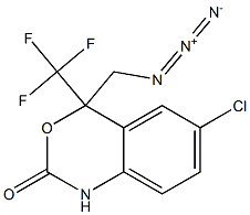 4-(azidoMethyl)-6-chloro-4-(trifluoroMethyl)-1H-benzo[d][1,3]oxazin-2(4H)-one Struktur