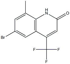 6-BroMo-8-Methyl-4-trifluoroMethyl-1H-quinolin-2-one Struktur