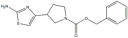 benzyl 3-(2-aMinothiazol-4-yl)pyrrolidine-1-carboxylate Struktur