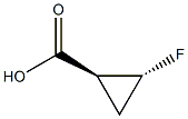 (1S,2R)-2-fluorocyclopropanecarboxylic acid Struktur