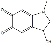 1H-Indole-5,6-dione,2,3-dihydro-3-hydroxy-1-Methyl- Struktur