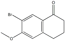 7-BroMo-6-Methoxy-3,4-dihydro-2H-naphthalen-1-one Struktur