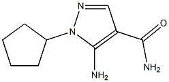 5-AMino-1-cyclopentyl-1H-pyrazole-4-carboxylic acid aMide Struktur