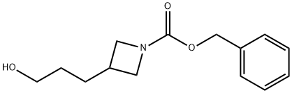 benzyl 3-(3-hydroxypropyl)azetidine-1-carboxylate Struktur