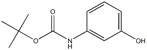 3-(Boc-aMino)phenol, 97% Struktur