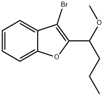 3-BroMo-2-(1-Methoxybutyl)benzofuran Struktur