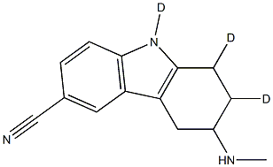 2,3,4,9-Tetrahydro-3-(MethylaMino)-1H-carbazole-6-carbonitrile-d3 Struktur