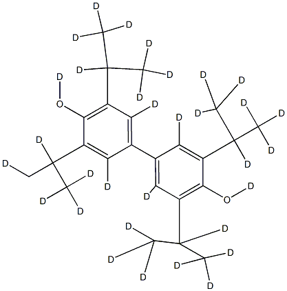 3,3',5,5'-Tetraisopropyl-4,4'-
dihydroxybiphenyl-d32 Struktur