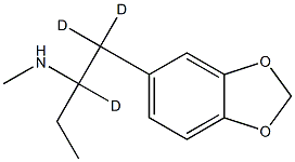 N-Methyl-1-(1,3-benzodioxol-5-yl)-2-butanaMine-d3 Struktur