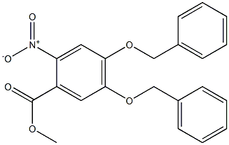 Methyl 4,5-bis(benzyloxy)-2-nitrobenzoate Struktur