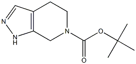 1,4,5,7-Tetrahydro-pyrazolo[3,4-c]pyridine-6-carboxylic acid tert-butyl ester Struktur