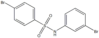 4-BroMo-N-(3-broMophenyl)benzenesulfonaMide, 97% Struktur