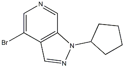 4-BroMo-1-cyclopentyl-1H-pyrazolo[3,4-c]pyridine Struktur