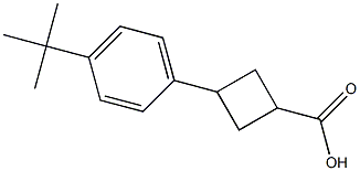 3-(4-tert-Butyl-phenyl)-cyclobutanecarboxylic acid Struktur