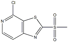 4-chloro-2-(Methylsulfonyl)thiazolo[5,4-c]pyridine Struktur