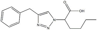 2-(4-BENZYL-1H-1,2,3-TRIAZOL-1-YL)HEXANOIC ACID Struktur