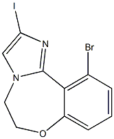 10-broMo-2-iodo-4,5-dihydro-6-oxa-1,3a-diazabenzo[e]azulene Struktur