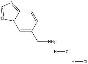 6-AMINOMETHYL-[1,2,4]TRIAZOLO[1,5-A]PYRIDINE 2HCL Struktur