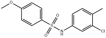 N-(3-chloro-4-methylphenyl)-4-methoxybenzenesulfonamide Struktur