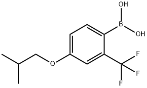 4-(2-Methylpropoxy)-2-(trifluoromethyl)phenylboronic acid Struktur