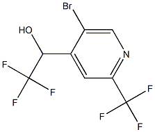 1-(5-broMo-2-(trifluoroMethyl)pyridin-4-yl)-2,2,2-trifluoroethanol Struktur