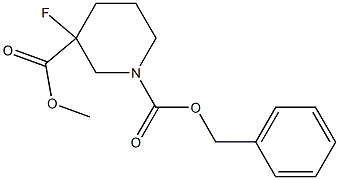 Methyl 1-Cbz-3-fluoropiperidine-3-carboxylate Struktur