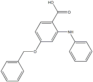 4-(benzyloxy)-2-(phenylaMino)benzoic acid Struktur