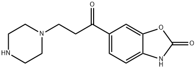 6-(3-(piperazin-1-yl)propanoyl)benzo[d]oxazol-2(3H)-one Struktur