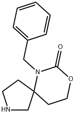 6-Benzyl-8-oxa-2,6-diaza-spiro[4.5]decan-7-one Struktur