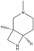 cis-3-Methyl-3,7-diazabicyclo[4.2.0]octane Struktur