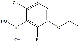 6-BroMo-2-chloro-5-ethoxyphenylboronicacid Struktur