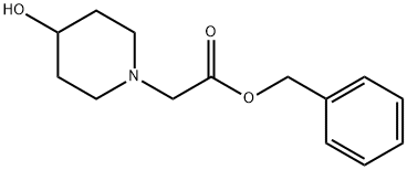 benzyl 2-(4-hydroxypiperidin-1-yl)acetate Struktur