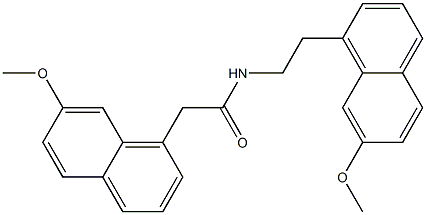 2-(7-Methoxynaphthalen-1-yl)-N-(2-(7-Methoxynaphthalen-1-yl)ethyl)acetaMide Struktur