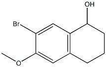 7-BroMo-1,2,3,4-tetrahydro-6-Methoxynaphthalen-1-ol Struktur