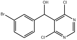 (3-broMophenyl)(4,6-dichloropyriMidin-5-yl)Methanol Struktur