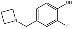 4-(azetidin-1-ylMethyl)-2-fluorophenol Struktur