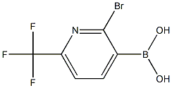 2-broMo-6-(trifluoroMethyl)pyridin-3-yl-3-boronic acid Struktur