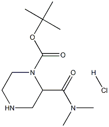 1-Boc-2-(diMethylcarbaMoyl)piperazine-HCl Struktur