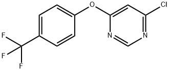 4-(4-(trifluoroMethyl)phenoxy)-6-chloropyriMidine Struktur