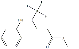 Ethyl 5,5,5-trifluoro-4-(phenylaMino)pentanoate Struktur