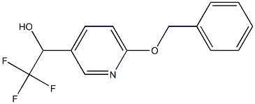 1-(6-(benzyloxy)pyridin-3-yl)-2,2,2-trifluoroethanol Struktur