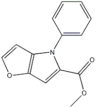 Methyl 4-phenyl-4H-furo[3,2-b]pyrrole-5-carboxylate Structure