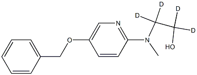 2-[Methyl[5-(phenylMethoxy)-2-pyridinyl]aMino] Ethanol-d4 Struktur