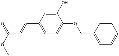 3-[3-Hydroxy-4-(phenylMethoxy)phenyl]-2-propenoic Acid Methyl Ester Struktur